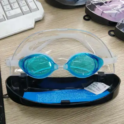 Fashion Color Block Anti-Fog Silicone Hd Pc Lenses Swim Goggles