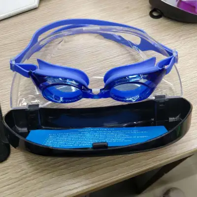 Fashion Color Block Anti-Fog Silicone Hd Pc Lenses Swim Goggles