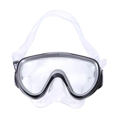 Fashion Adult Glass Eye Cover Large Frame Mask Snorkeling Mirror Swim Goggles