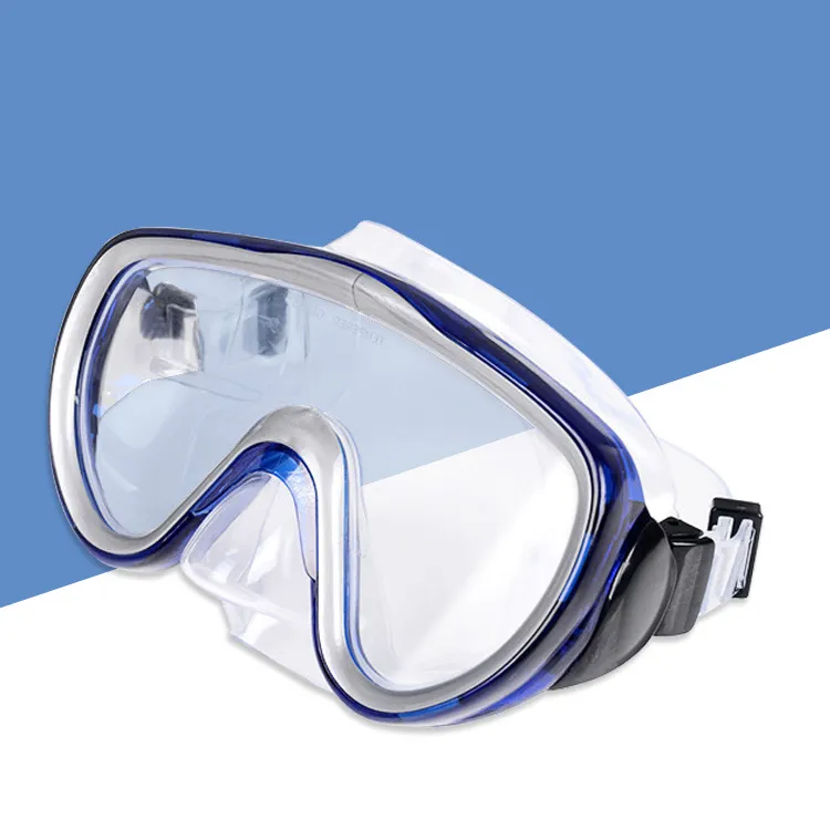 Fashion Adult Glass Eye Cover Large Frame Mask Snorkeling Mirror Swim Goggles