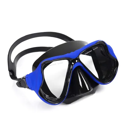 Fashion Liquid Pvc Tempered Glass Frosted Snorkeling Mask Swim Goggles
