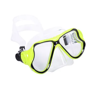 Fashion Liquid Pvc Tempered Glass Frosted Snorkeling Mask Swim Goggles