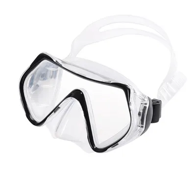 Fashion Glass-Protected Large-Frame Pvc Mask Deep Snorkeling Mask Swim Goggles
