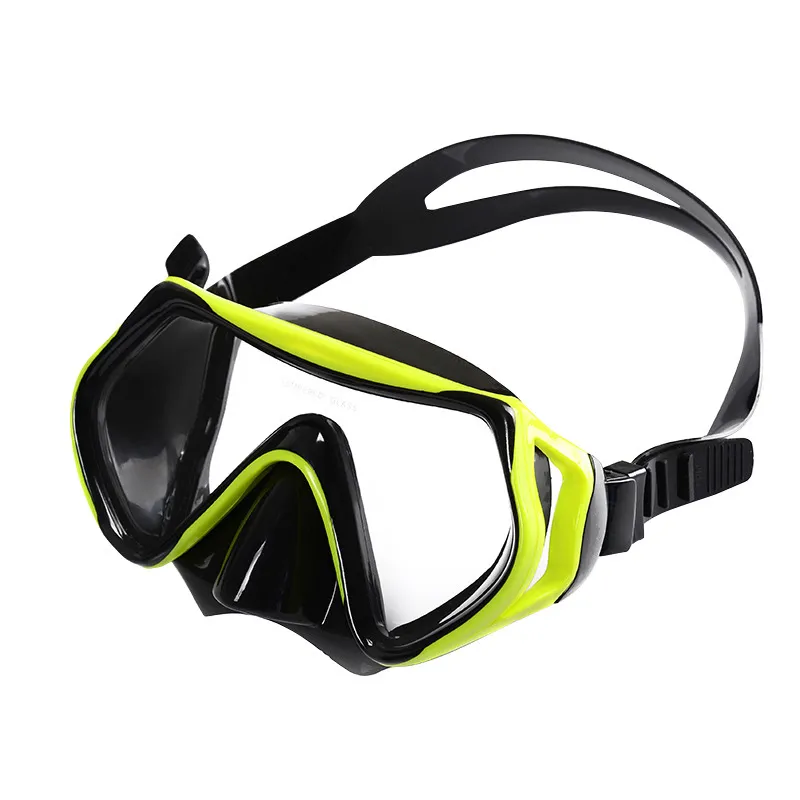 Fashion Glass-Protected Large-Frame Pvc Mask Deep Snorkeling Mask Swim Goggles