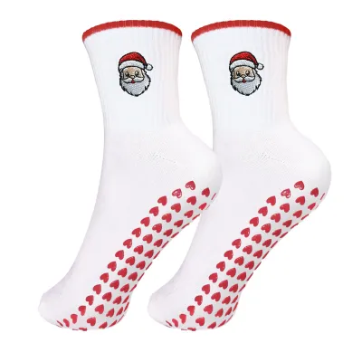 Women Yoga Socks Cherry Embroidered Lemon Bread Pilates Socks Dispensing Sports