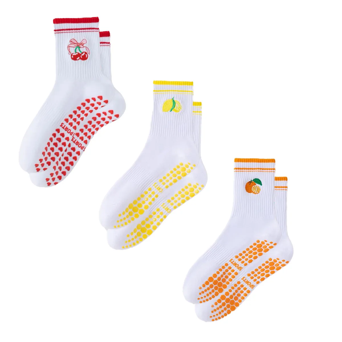 Women Anti-Slip Cotton Yoga Sports Socks