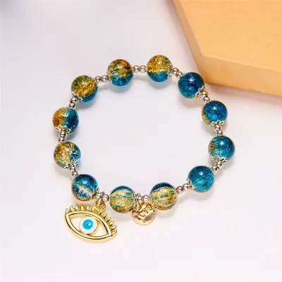 Women's Fashion Creative Devil's Eye Crystal Beaded Bracelet