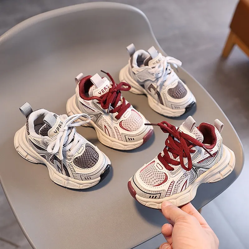 Kids Boys And Girls Fashion Causal Spring And Autumn Breathable Non-Slip Sneakers