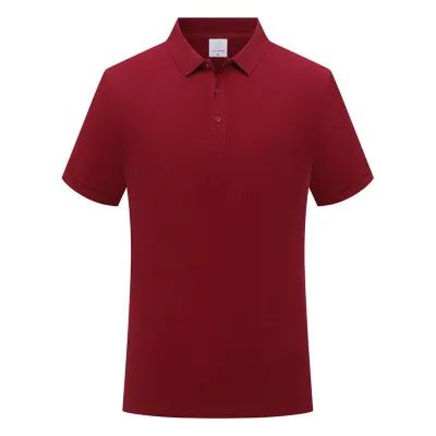 Custom Solid Color Cotton Lapel Short Sleeve Shirt for Men Loose Fit