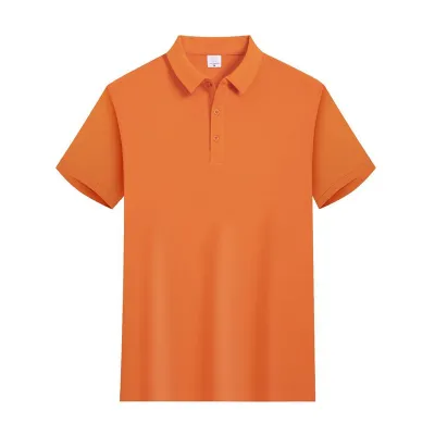 Custom Solid Color Cotton Lapel Short Sleeve Shirt for Men Loose Fit
