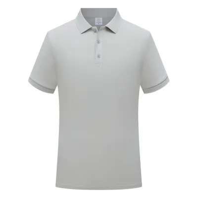 Custom Solid Color Cotton Lapel Short Sleeve Shirt for Men Loose Fit