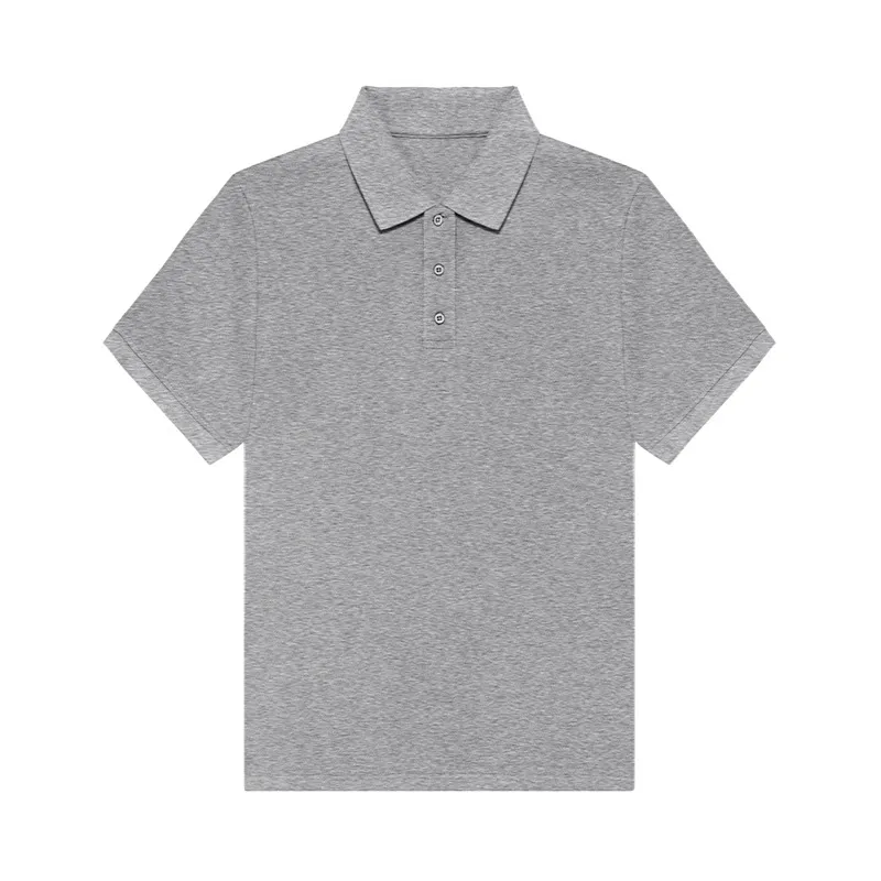 Custom Solid Color Lapel Short-Sleeve Quick-Dry Cotton Men Shirt