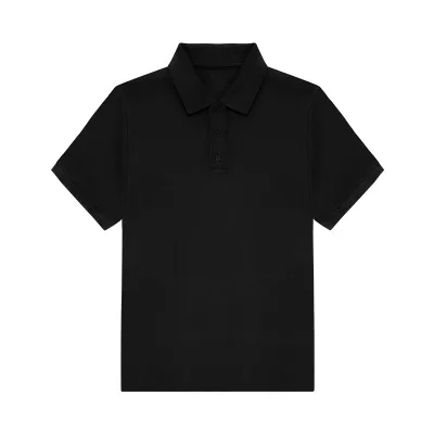 Custom Solid Color Lapel Short-Sleeve Quick-Dry Cotton Men Shirt