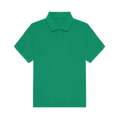 Custom Solid Color Lapel Short-Sleeve Quick-Dry Cotton Men Shirt