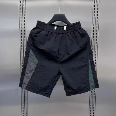 Men's Casual Summer Thin Loose Straight Stripe Quick-Drying Work Shorts