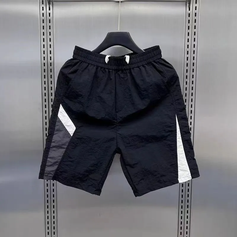 Men's Casual Summer Thin Loose Straight Stripe Quick-Drying Work Shorts