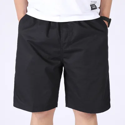 Men Casual Summer Solid Cotton Thin Shorts