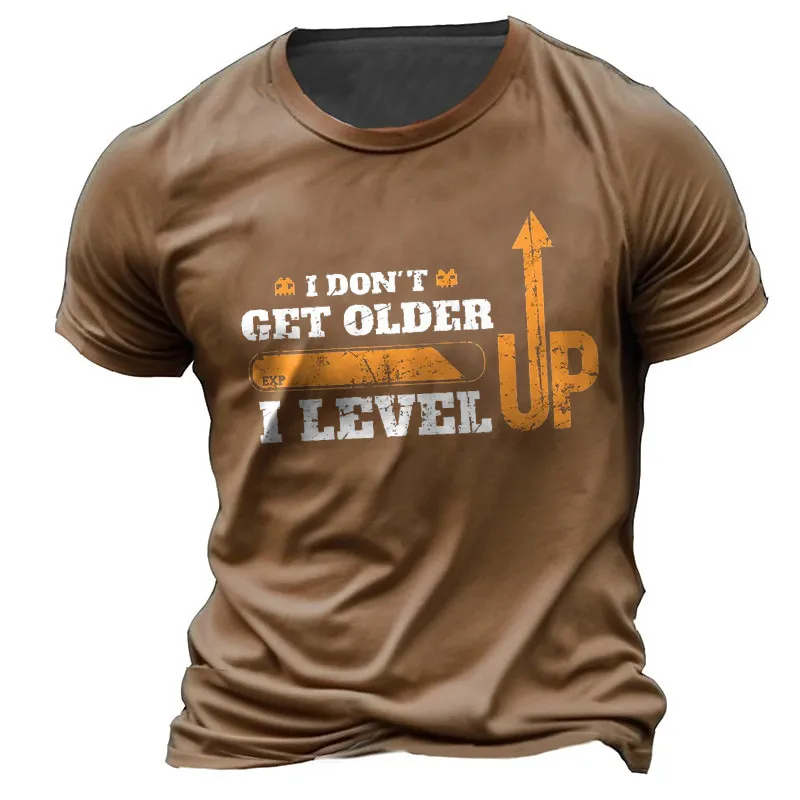 Men's Fashion Casual Summer 3D Printed Short-Sleeve Slim-Fit T-Shirt