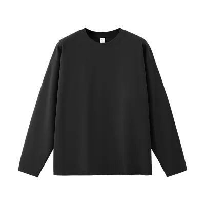 Men's Fashion Casual Simple Spring/Summer Solid Color Long Sleeve T-Shirt