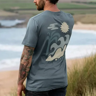 Men Fashion Casual Summer 3D Printed Animal Pattern Slim-Fit Round Neck Short Sleeve T-Shirt