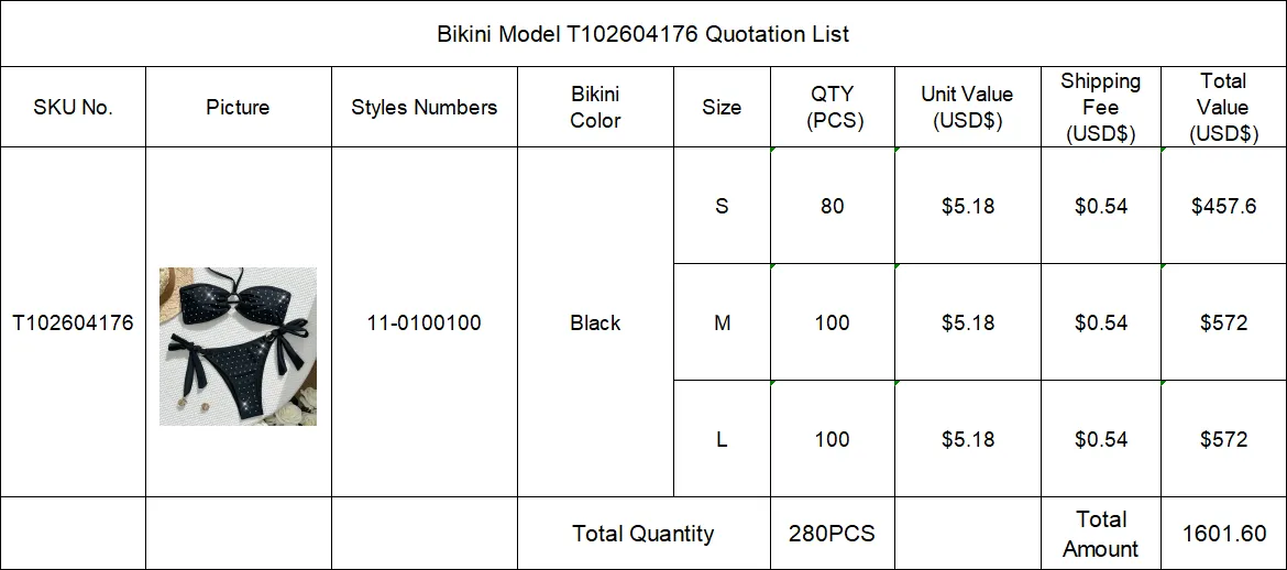 Separate Quotation Bikini Model T102604176