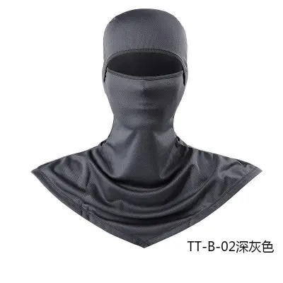 Fashion Solid Color Breathable Fishing Sunscreen Quick-Drying Dustproof Riding Mask Headgear