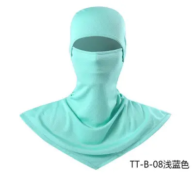Fashion Solid Color Breathable Fishing Sunscreen Quick-Drying Dustproof Riding Mask Headgear