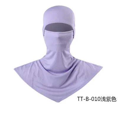 Fashion Solid Color Breathable Fishing Sunscreen Quick-Drying Dustproof Riding Mask Headgear