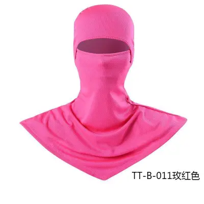Fashion Solid Color Breathable Fishing Sunscreen Quick-Drying Dustproof Riding Mask Headgear