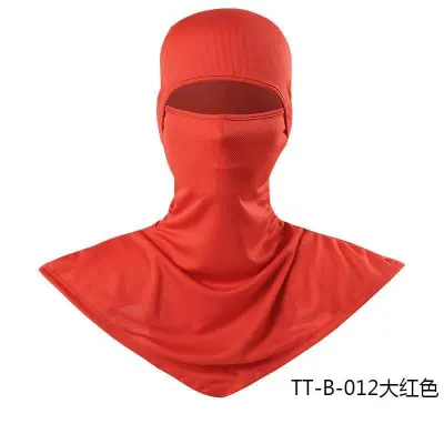 Fashion Solid Color Breathable Fishing Sunscreen Quick-Drying Dustproof Riding Mask Headgear