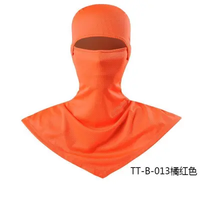 Fashion Solid Color Breathable Fishing Sunscreen Quick-Drying Dustproof Riding Mask Headgear