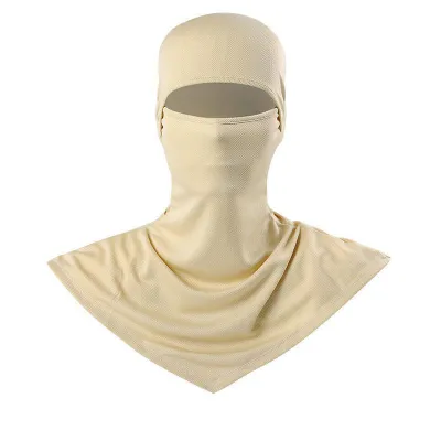 Fashion Solid Color Breathable Fishing Sunscreen Quick-Drying Dustproof Riding Mask Headgear