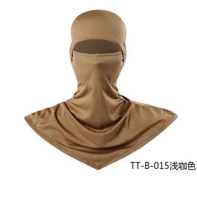Fashion Solid Color Breathable Fishing Sunscreen Quick-Drying Dustproof Riding Mask Headgear