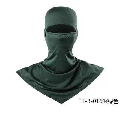Fashion Solid Color Breathable Fishing Sunscreen Quick-Drying Dustproof Riding Mask Headgear