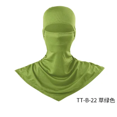 Fashion Solid Color Breathable Fishing Sunscreen Quick-Drying Dustproof Riding Mask Headgear
