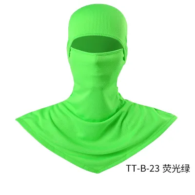 Fashion Solid Color Breathable Fishing Sunscreen Quick-Drying Dustproof Riding Mask Headgear