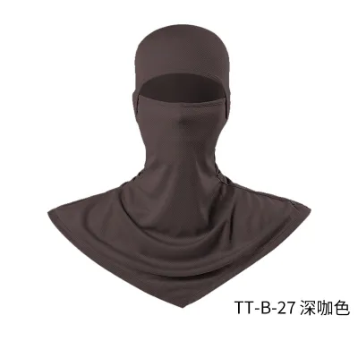 Fashion Solid Color Breathable Fishing Sunscreen Quick-Drying Dustproof Riding Mask Headgear
