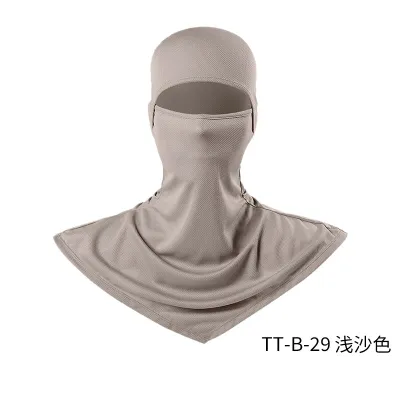 Fashion Solid Color Breathable Fishing Sunscreen Quick-Drying Dustproof Riding Mask Headgear