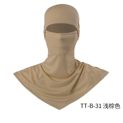 Fashion Solid Color Breathable Fishing Sunscreen Quick-Drying Dustproof Riding Mask Headgear
