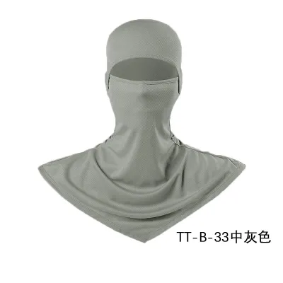 Fashion Solid Color Breathable Fishing Sunscreen Quick-Drying Dustproof Riding Mask Headgear