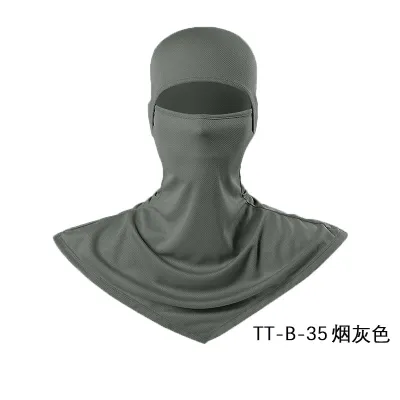 Fashion Solid Color Breathable Fishing Sunscreen Quick-Drying Dustproof Riding Mask Headgear