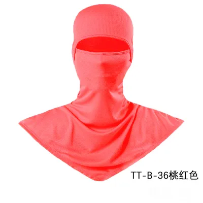 Fashion Solid Color Breathable Fishing Sunscreen Quick-Drying Dustproof Riding Mask Headgear