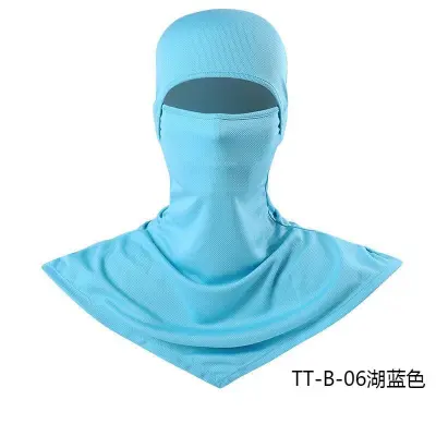 Fashion Solid Color Breathable Fishing Sunscreen Quick-Drying Dustproof Riding Mask Headgear