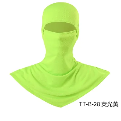 Fashion Solid Color Breathable Fishing Sunscreen Quick-Drying Dustproof Riding Mask Headgear