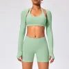 Palm Green Underwear+Shorts+Shawl