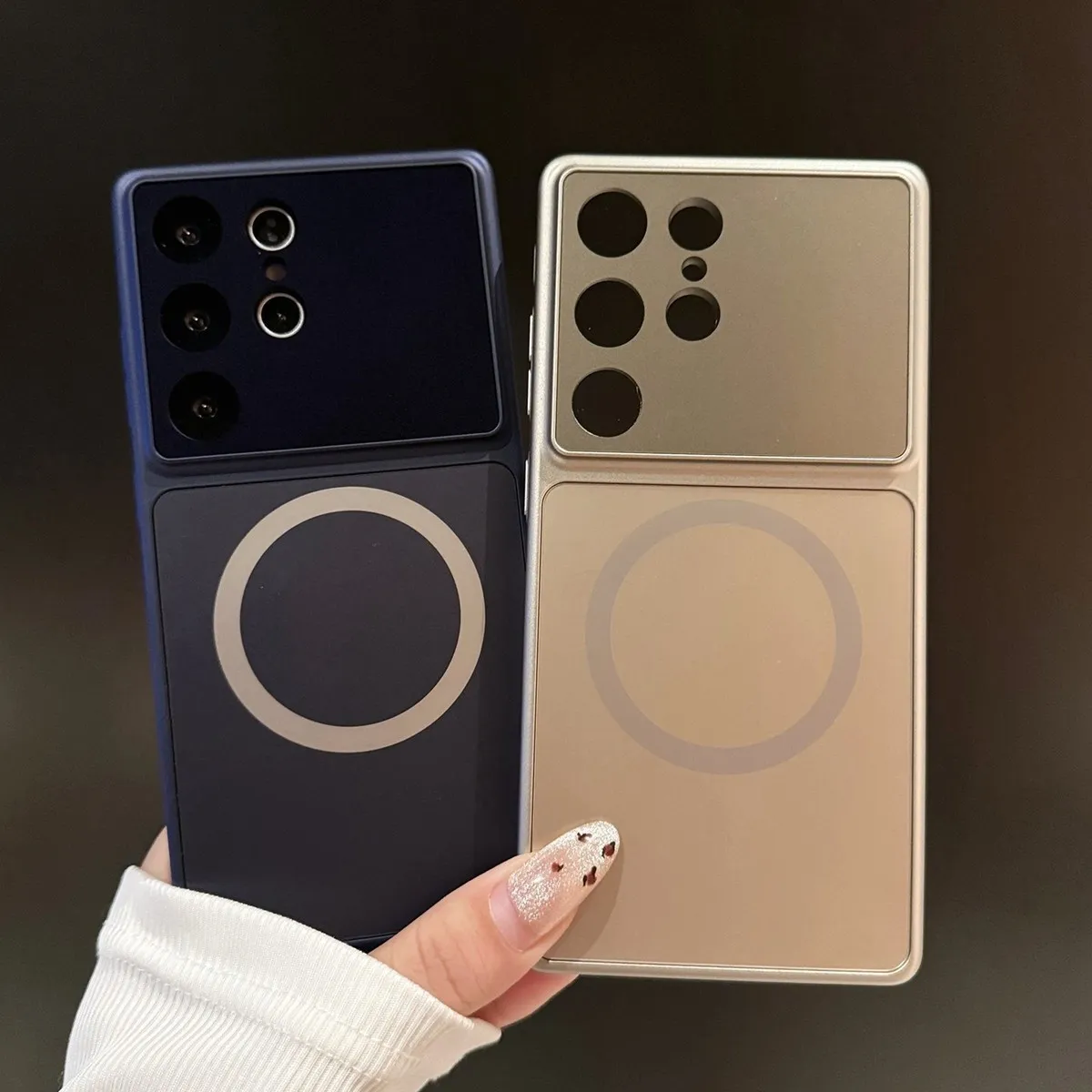 Samsung Acrylic Magnetic Matte High-End Lens Hard Shell Phone Case