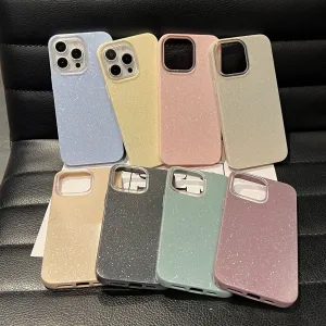 Samsung Solid Color TPU Glitter Drop-Resistant Phone Case
