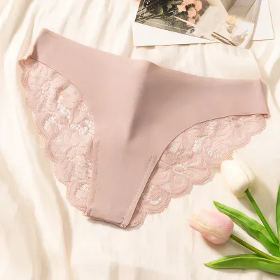 Women Sexy Comfortable Solid Color Lace Underwear