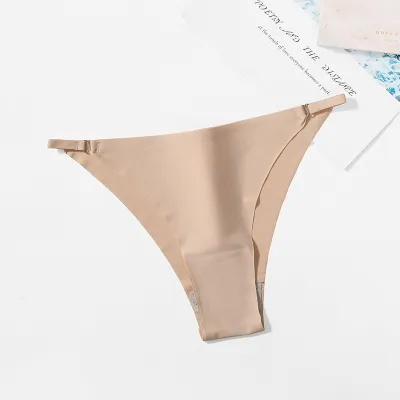 Women Sexy Ice Silk Seamless Underwear