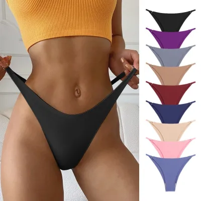 Ropa interior femenina sexy sin costuras de seda helada